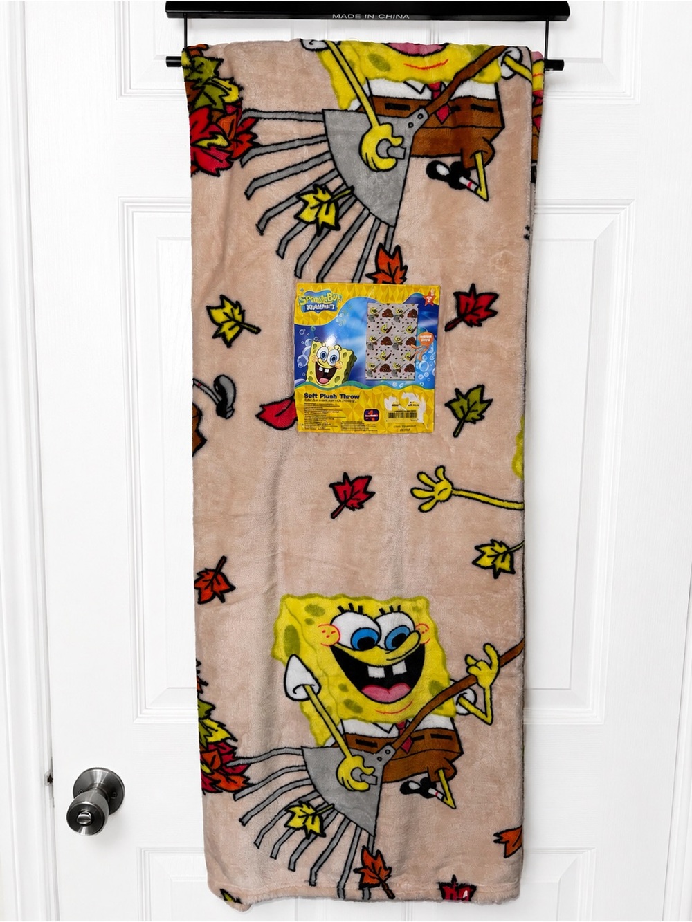 SpongeBob Fall Soft Plush Throw Blanket